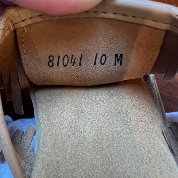 Fringe Suede Sandal Fawn Color, Great condition, Size 10 M - Picture 3 of 4